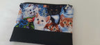 Kitten Print Cotton Pouch - Zippered Bag