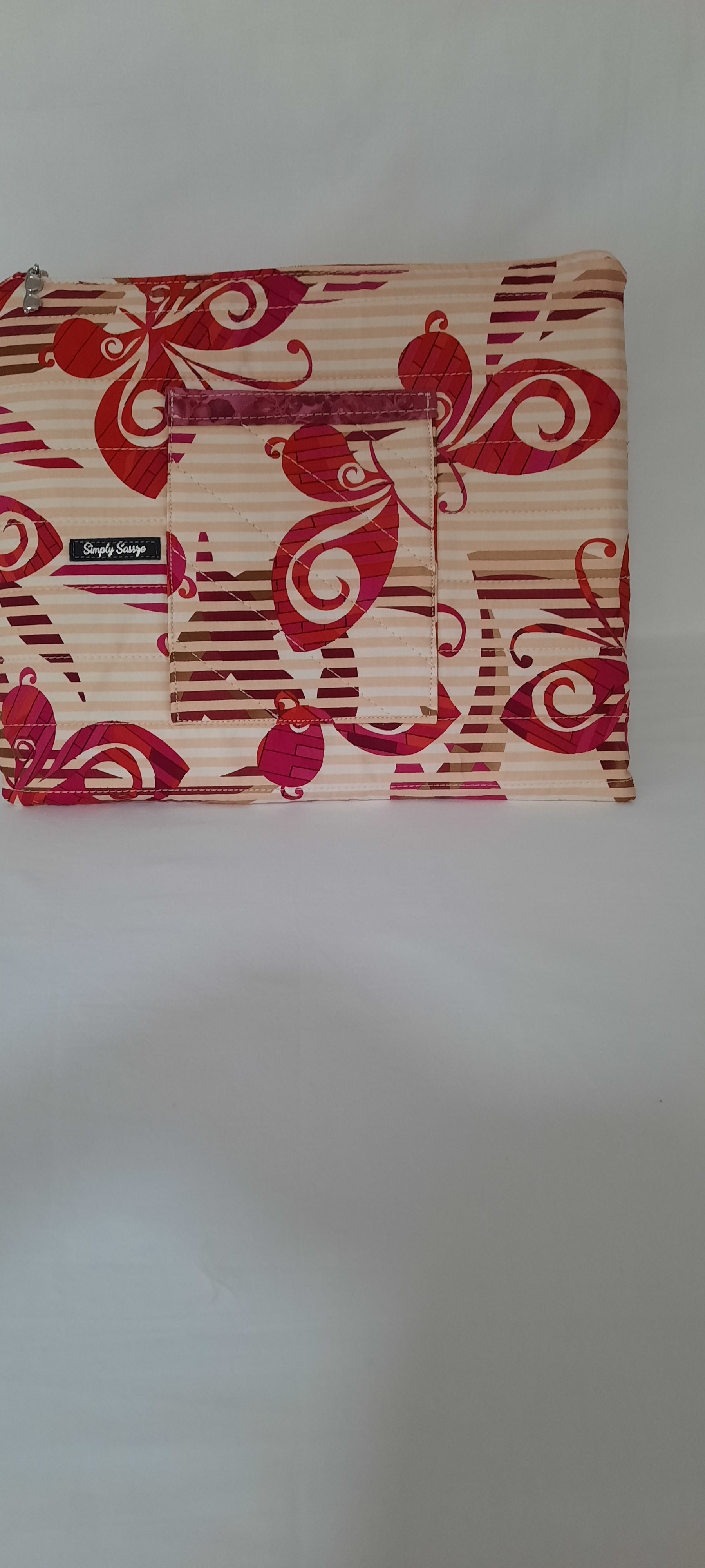 Butterfly Print Laptop Sleeve – Small Foam-Padded & Handmade