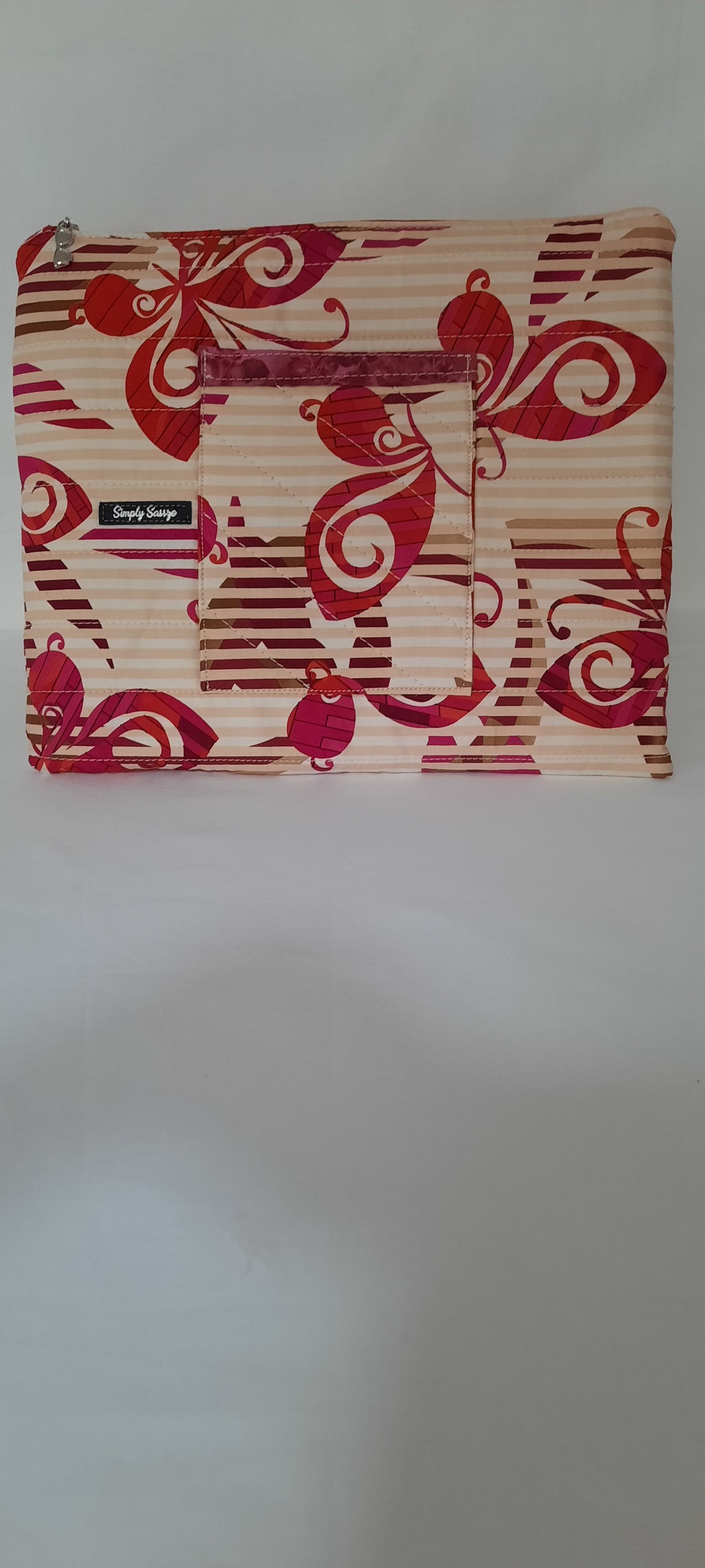 Butterfly Print Laptop Sleeve – Small Foam-Padded & Handmade