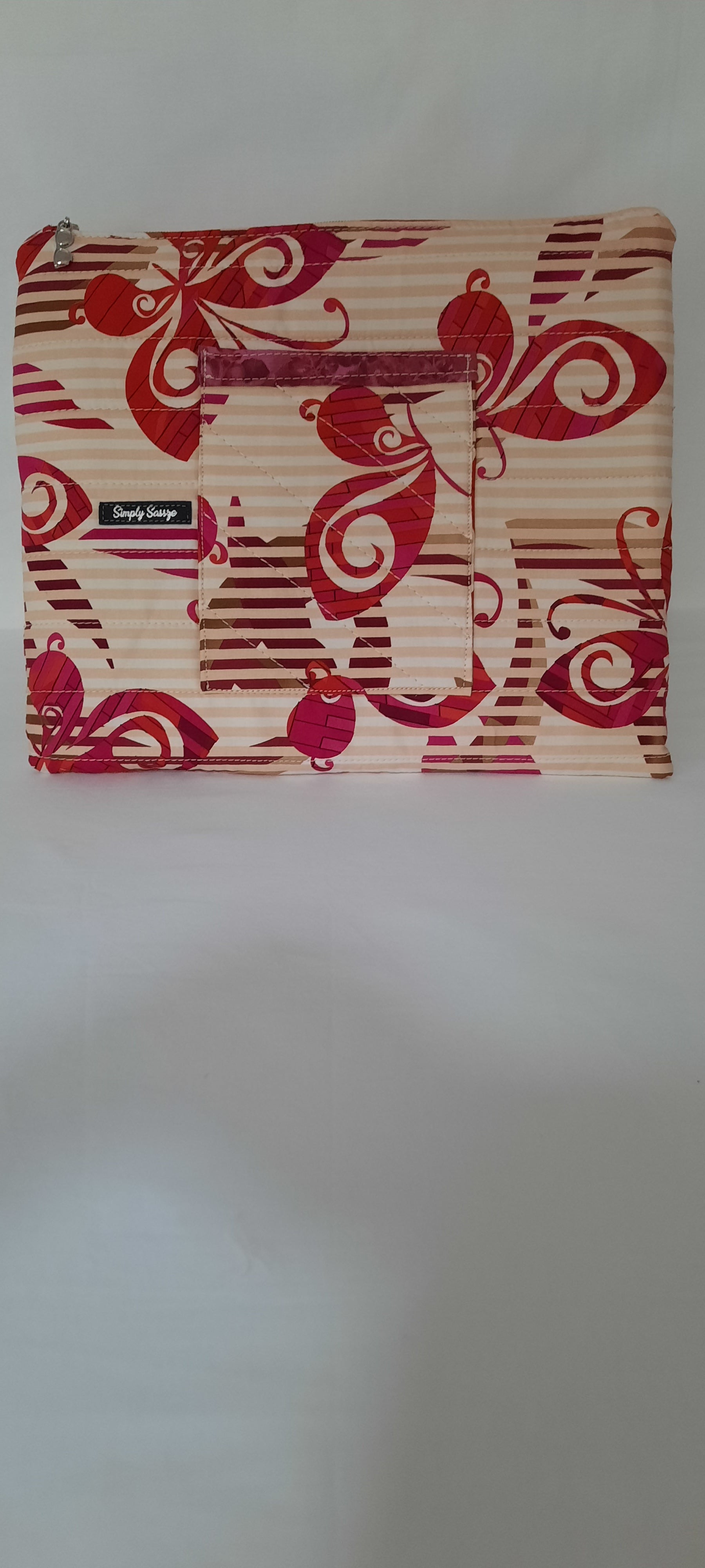 Butterfly Print Laptop Sleeve – Small Foam-Padded & Handmade