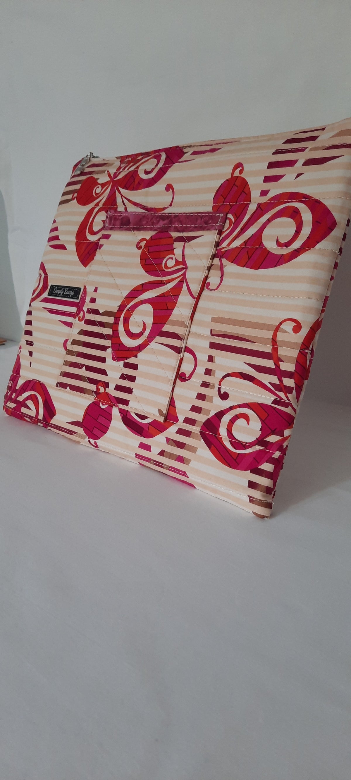 Butterfly Print Laptop Sleeve – Small Foam-Padded & Handmade