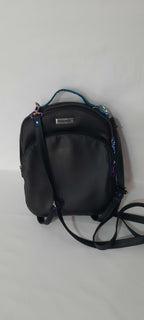 Black Mini Backpack-Crossbody