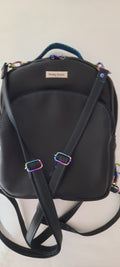 Black Mini Backpack-Crossbody