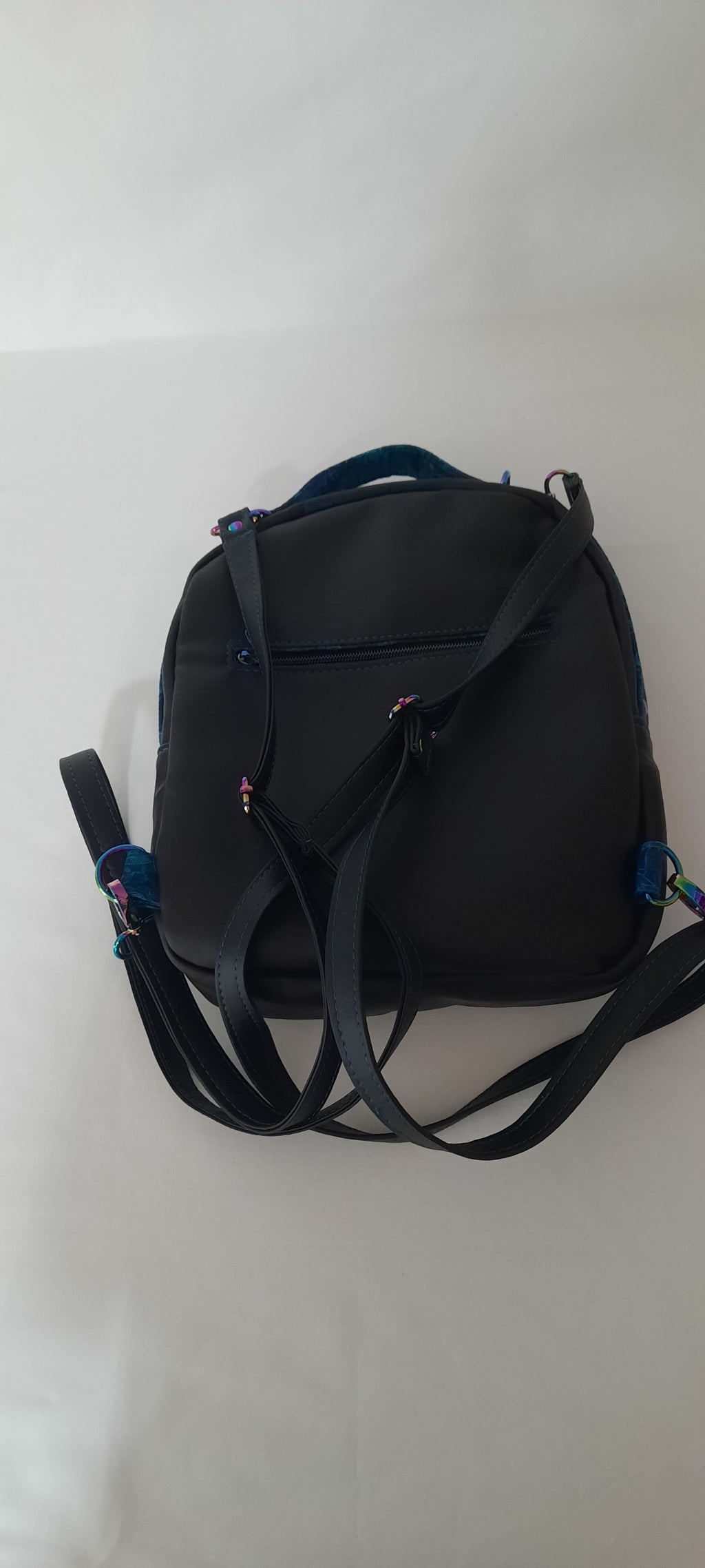 Black Mini Backpack-Crossbody