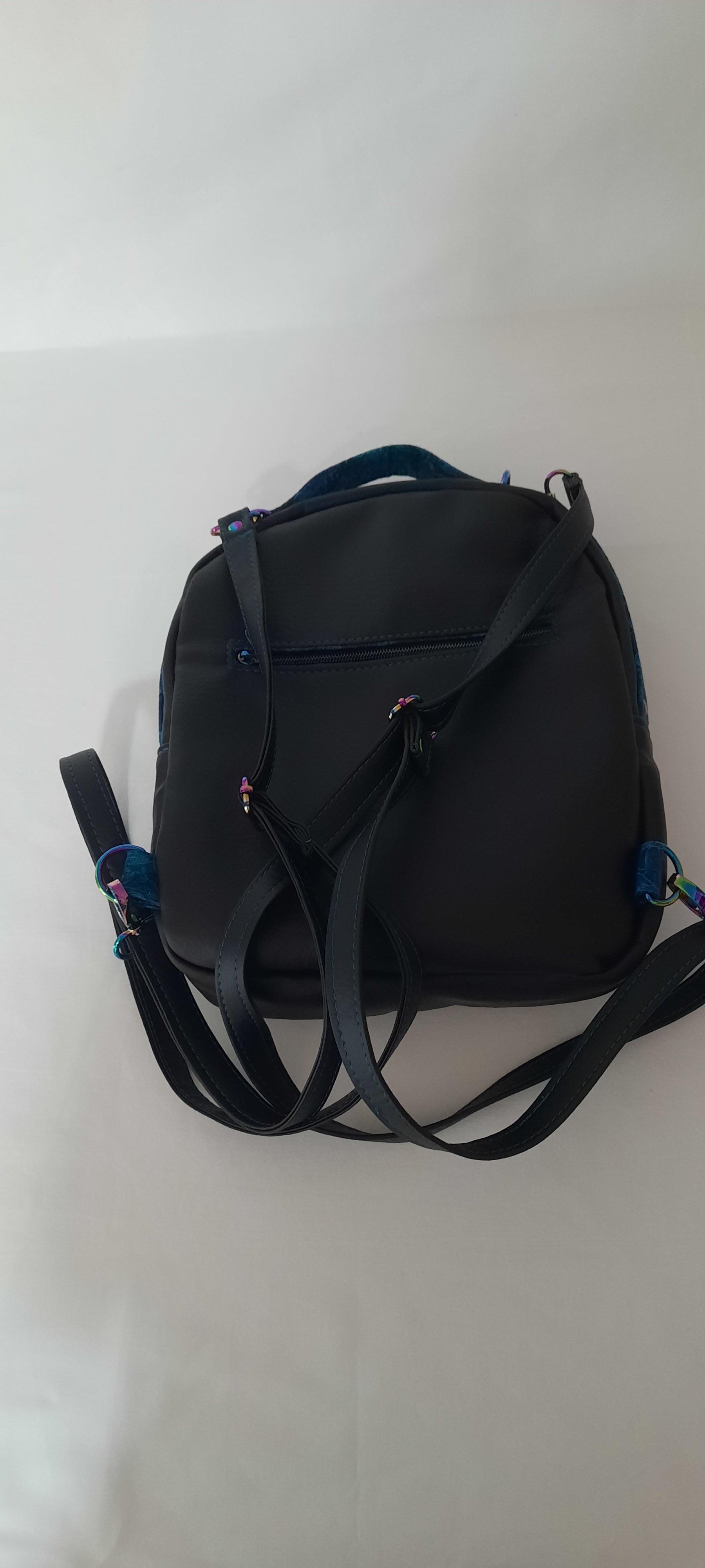 Black Mini Backpack-Crossbody