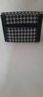 Small Crossbody Bag & Matching Wallet Set – Houndstooth