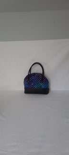 Mini Bowler Bag – Fabric & Vinyl Forearm Purse