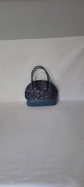 Mini Bowler Bag – Fabric & Vinyl Forearm Purse
