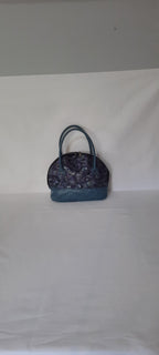 Mini Bowler Bag – Fabric & Vinyl Forearm Purse